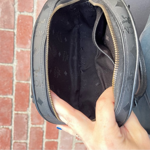 MCM Black Vintage Visetos Mini Handbag - Picture 4 of 10